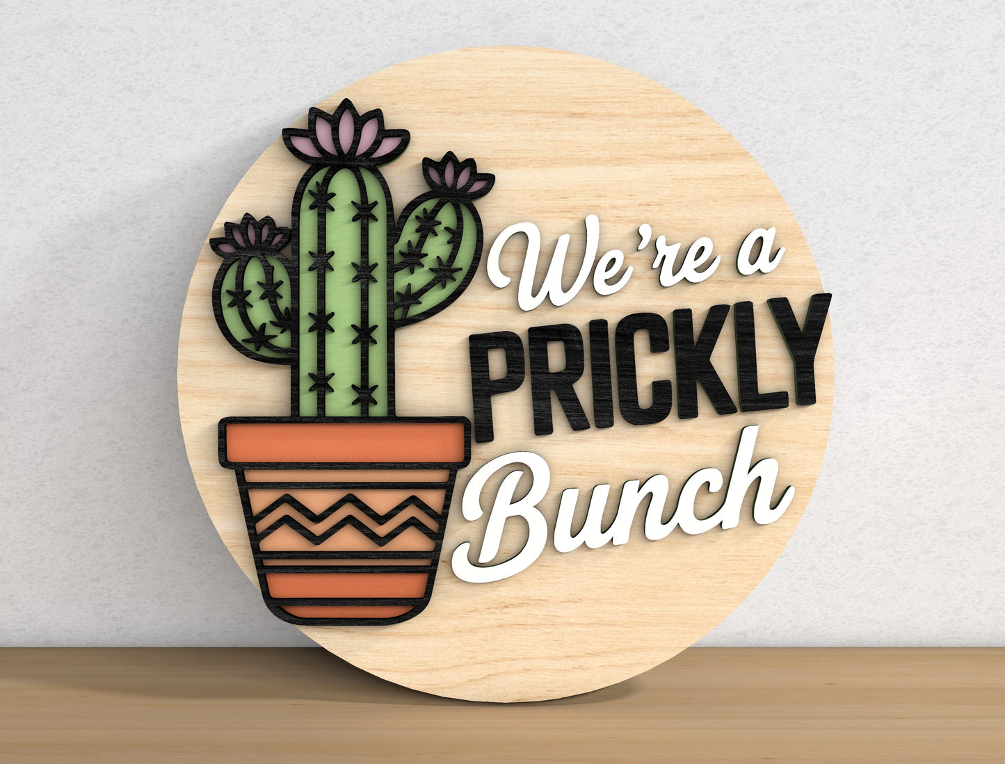 Succulent Welcome Sign SVG Bundle for Glowforge xTool Laser Cut File