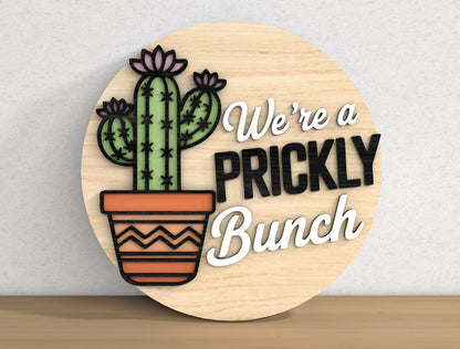Succulent Welcome Sign SVG Bundle for Glowforge xTool Laser Cut File