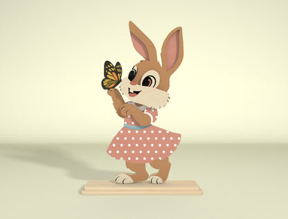 Cute Easter Character SVG Bundle 6 Designs for Glowforge and xTool