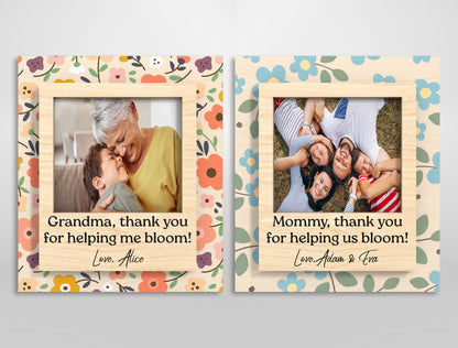 Flower Photo Magnet Frame SVG Bundle 11 Designs for Glowforge and xTool