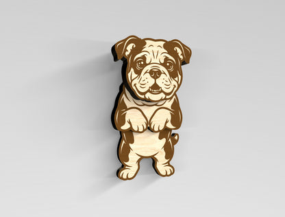Wobbly Dog Magnet SVG Bundle for Glowforge and LightBurn