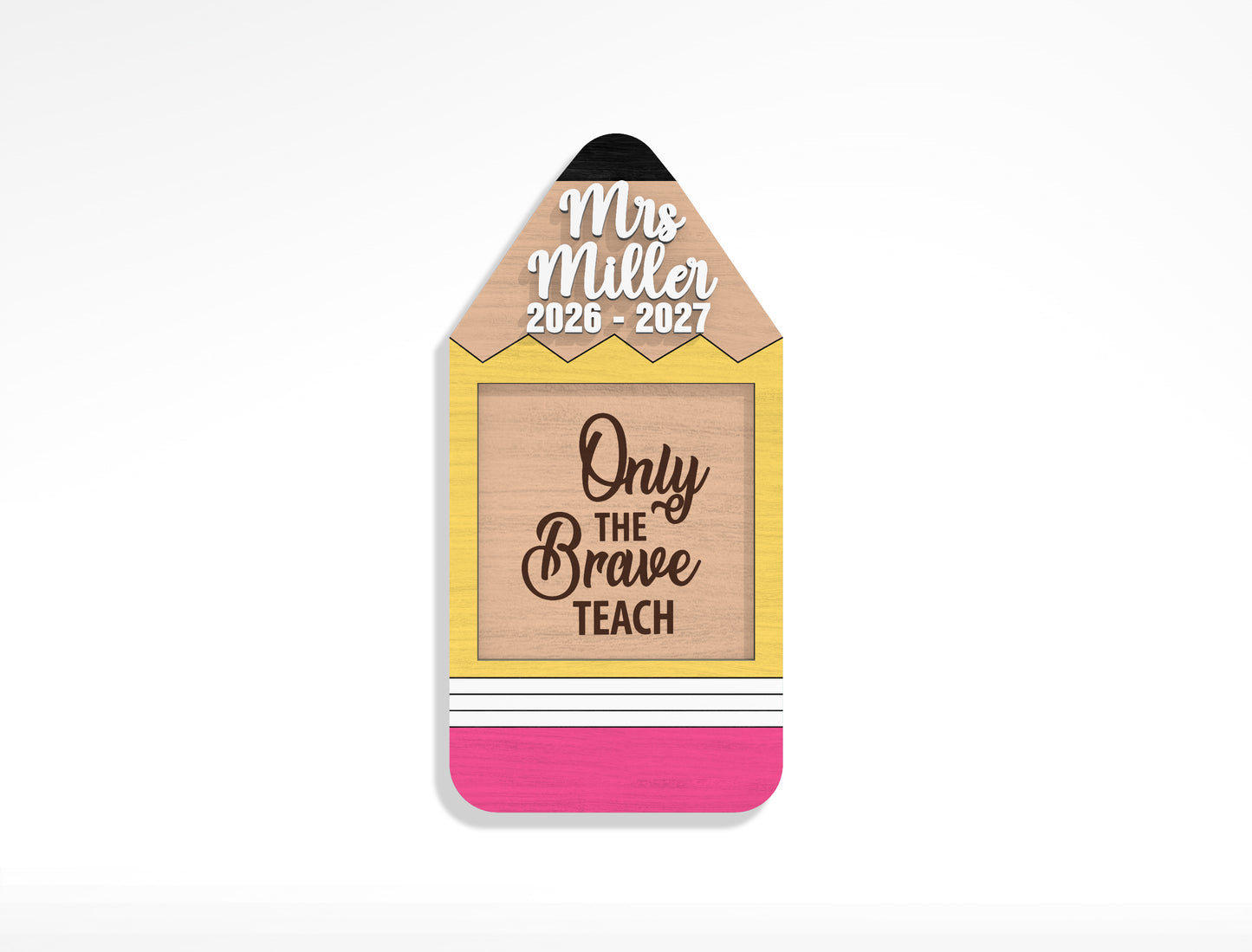 Teacher Sticky Note Holder SVG Bundle Laser Cut File for Glowforge