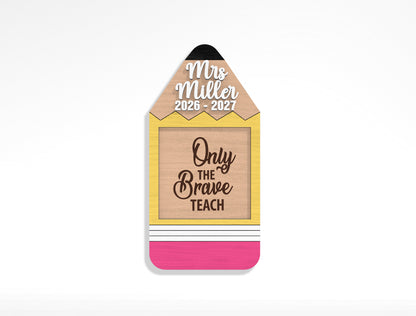 Teacher Sticky Note Holder SVG Bundle Laser Cut File for Glowforge