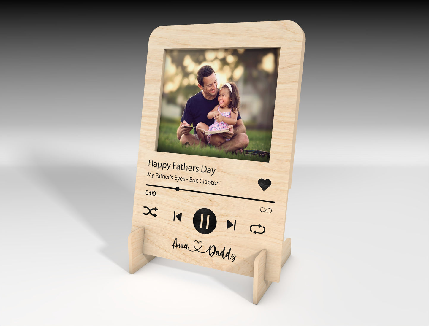 Music Player Photo Plaque SVG Laser Cut File for xTool and Glowforge