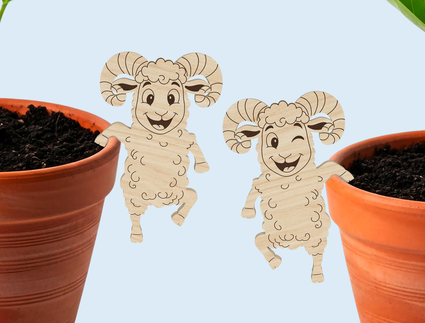 Cute Animal Planter Pot Hanger SVG Bunny Chick for Glowforge and xTool