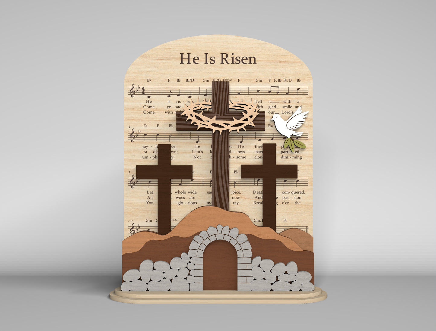Easter Shelf Sitter SVG 9 Christian Easter Designs for LightBurn and Glowforge