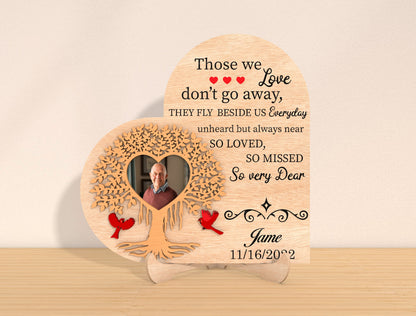 Memory Tree Memorial SVG Photo Frame Laser Cut File for Glowforge and LightBurn