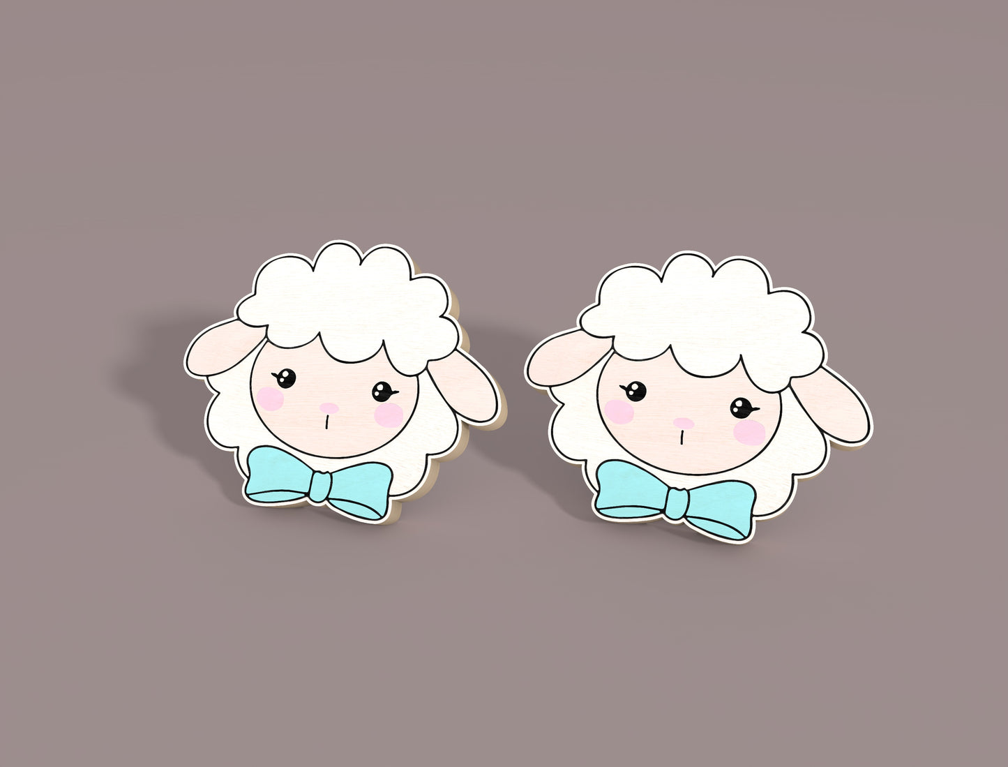 Easter Stud Earrings SVG Bundle Cute Animal Bunny 20 Designs for Glowforge