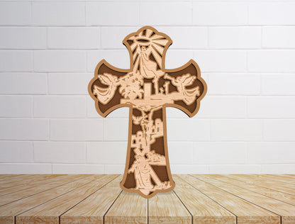 Cross Scripture SVG Bundle Christian Engraved Faith for LightBurn and xTool