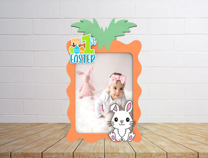 My First Easter Photo Frame SVG Bundle Baby Bunny for LightBurn and xTool