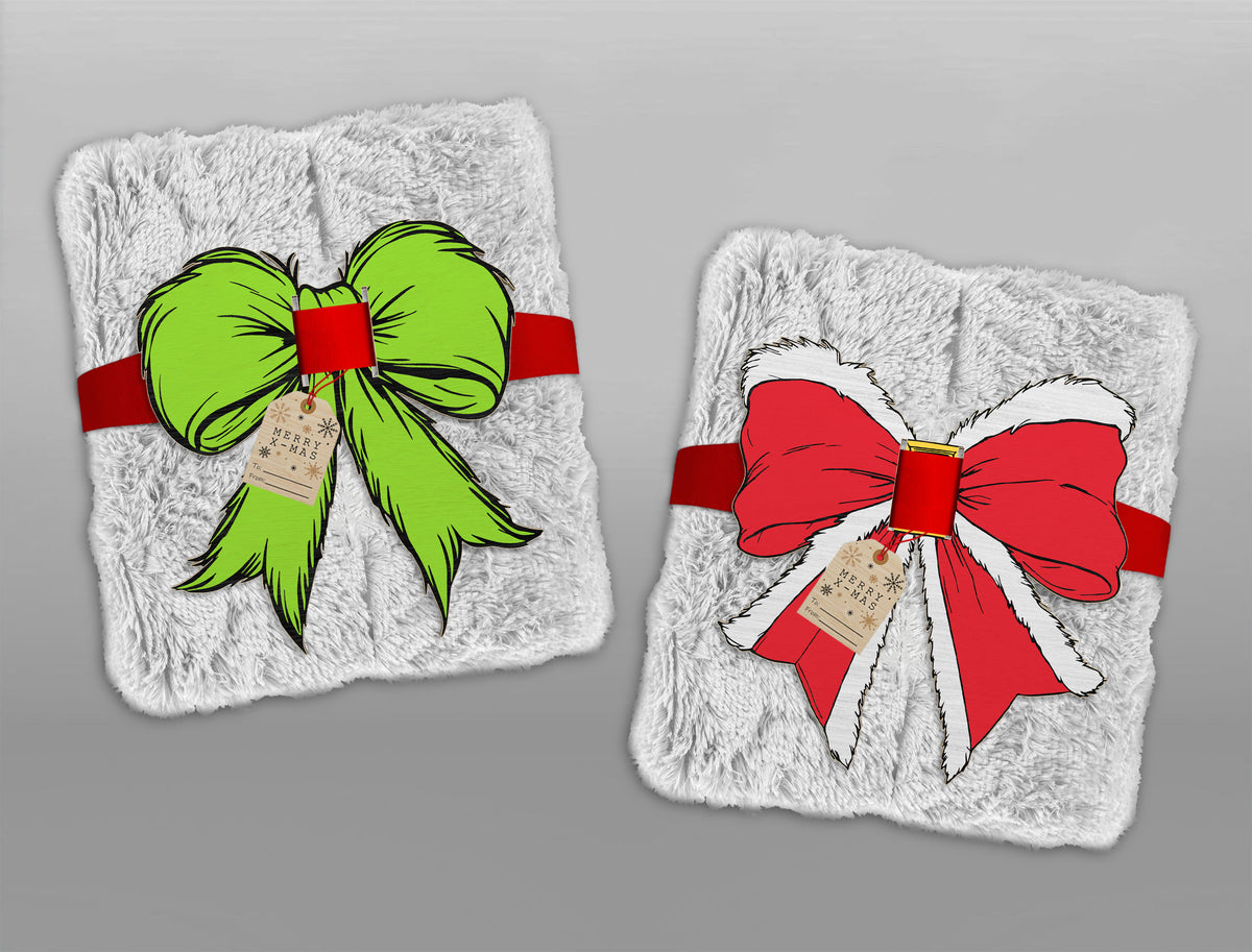 Bow Blanket Gift Tag SVG Bundle 8 Laser Cut Designs