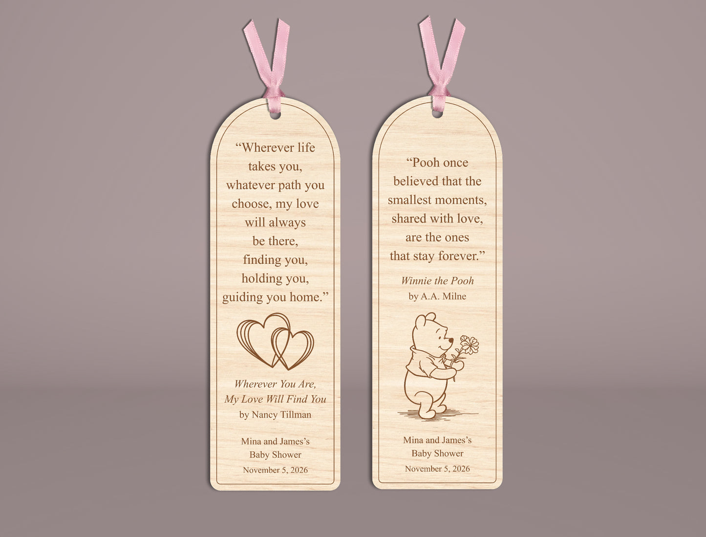 Engraved Quote Bookmark SVG File for LightBurn Glowforge