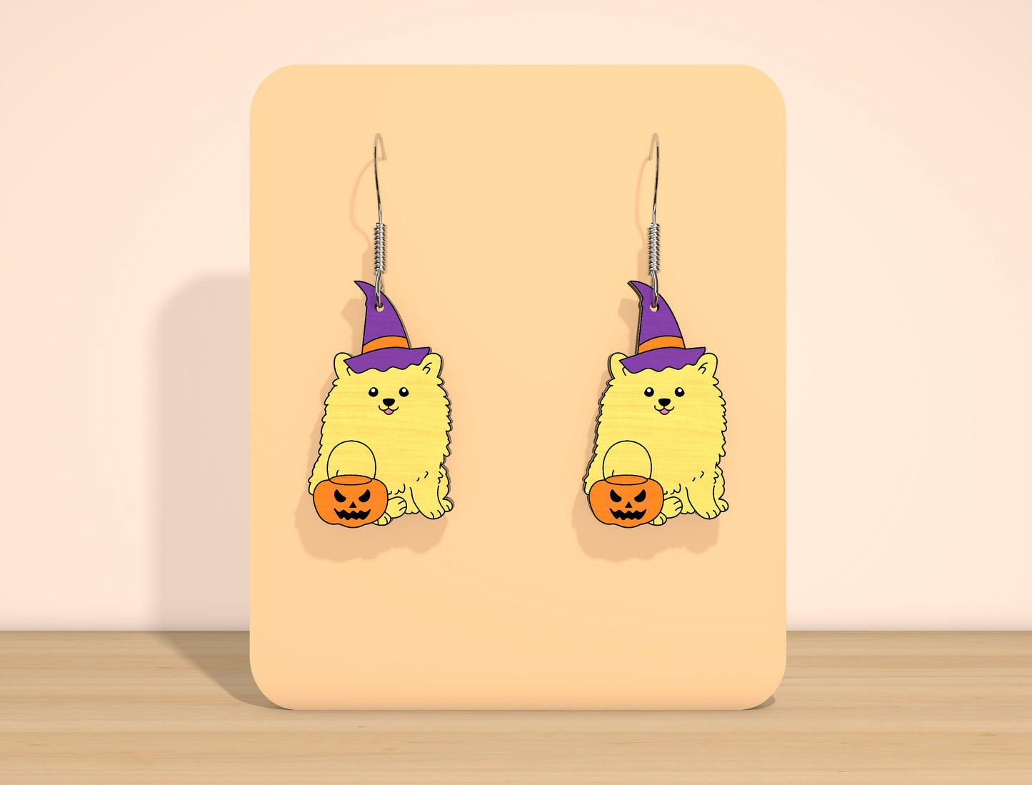 Halloween Dog Earrings SVG Bundle for Glowforge xTool LightBurn 10 Designs