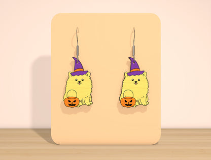 Halloween Dog Earrings SVG Bundle for Glowforge xTool LightBurn 10 Designs