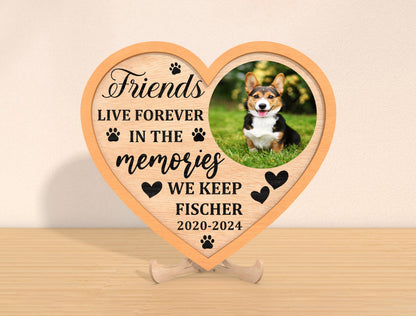 Heart Pet Memorial SVG Bundle Photo Frame for Glowforge and xTool