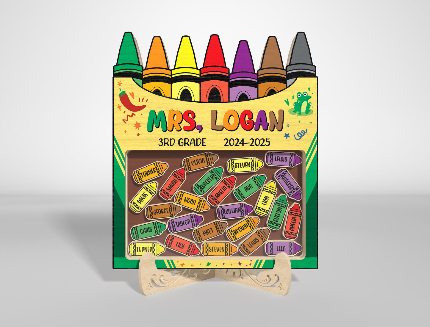 Personalized Teacher Appreciation Shaker SVG for xTool and LightBurn