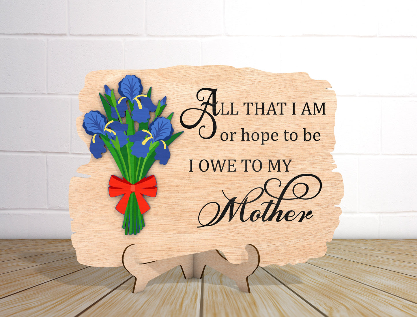 Mother Flower Quote Sign SVG Bundle A Mother Is Like for Glowforge