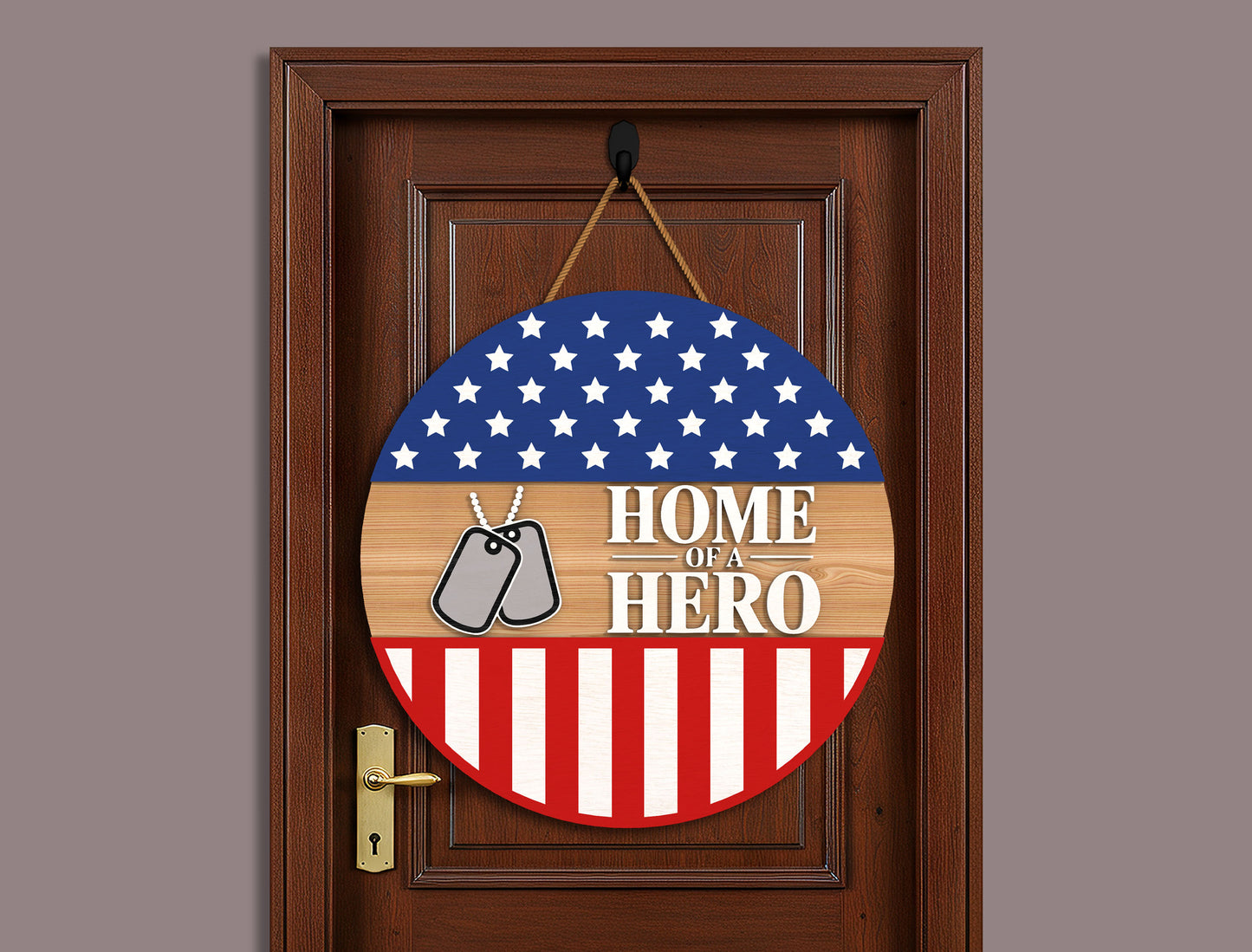 Badge American Flag Welcome Sign SVG for Glowforge and xTool