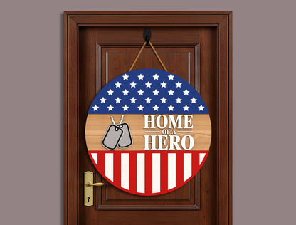 Badge American Flag Welcome Sign SVG for Glowforge and xTool