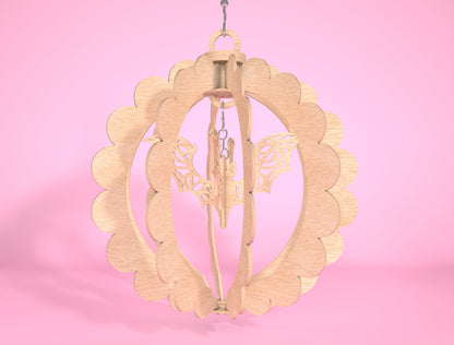 Butterfly Hanging Spinner SVG Laser Cut File for xTool and Glowforge