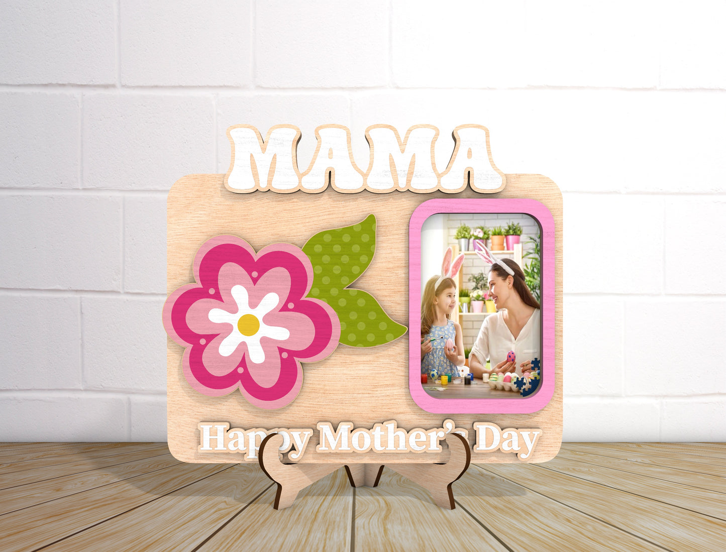 MOM Photo Frame Sign SVG Bundle Mother's Day for Glowforge and xTool