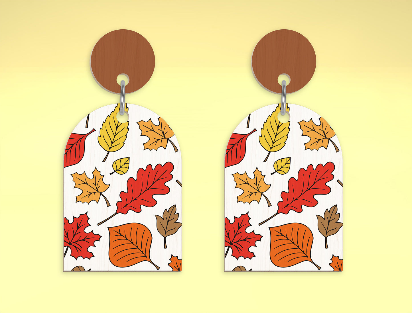 Fall Arch Earring SVG Bundle for Glowforge xTool LightBurn 5 Designs