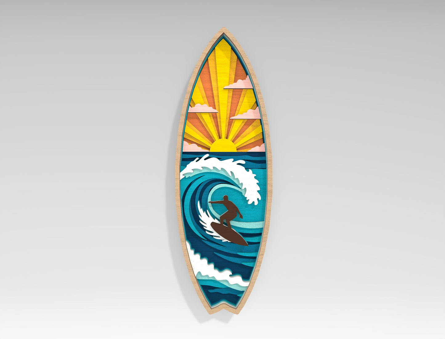 Summer Ocean SVG Bundle – 20 Multilayer Laser Cut Files for Glowforge, xTool & LightBurn