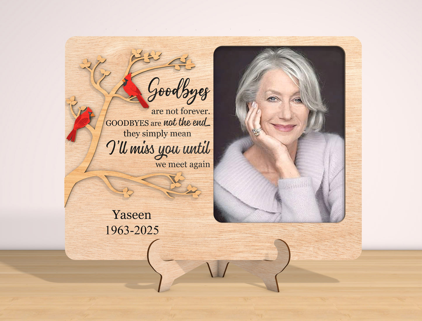 Memorial Photo Frame SVG Laser Cut File for Glowforge