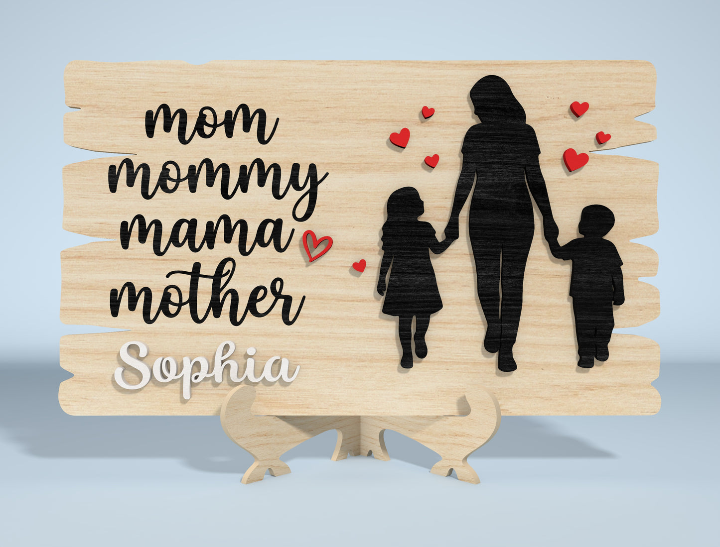 Mother's Day Quote Sign SVG Bundle Laser Cut File for Glowforge and xTool