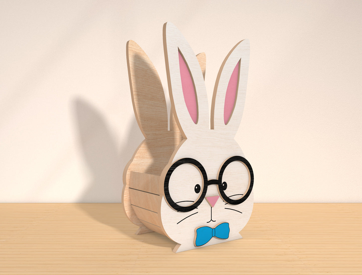 Easter Bunny Basket SVG Bundle Cute Bunny Egg for LightBurn and xTool