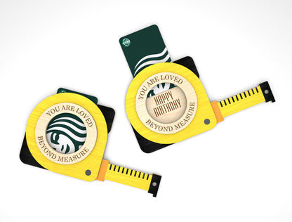Dad Tape Measure Gift Card Holder SVG Laser Cut File for xTool and LightBurn