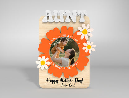 Personalized Photo Frame Mom Family SVG Bundle for Glowforge and xTool