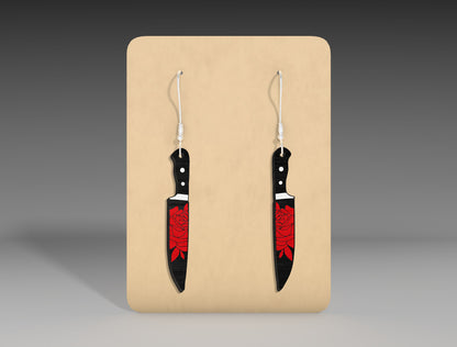 Halloween Horror Knife Earrings SVG Bundle 10 Designs for xTool LightBurn