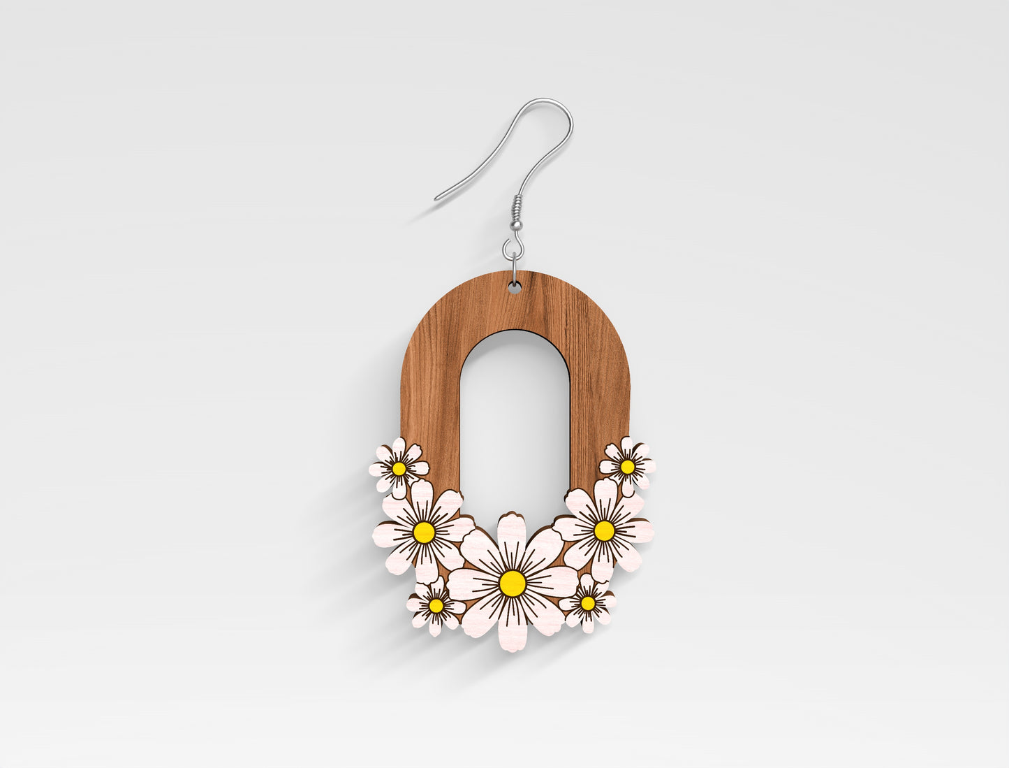 Floral Arch Earring SVG Bundle for Glowforge and LightBurn
