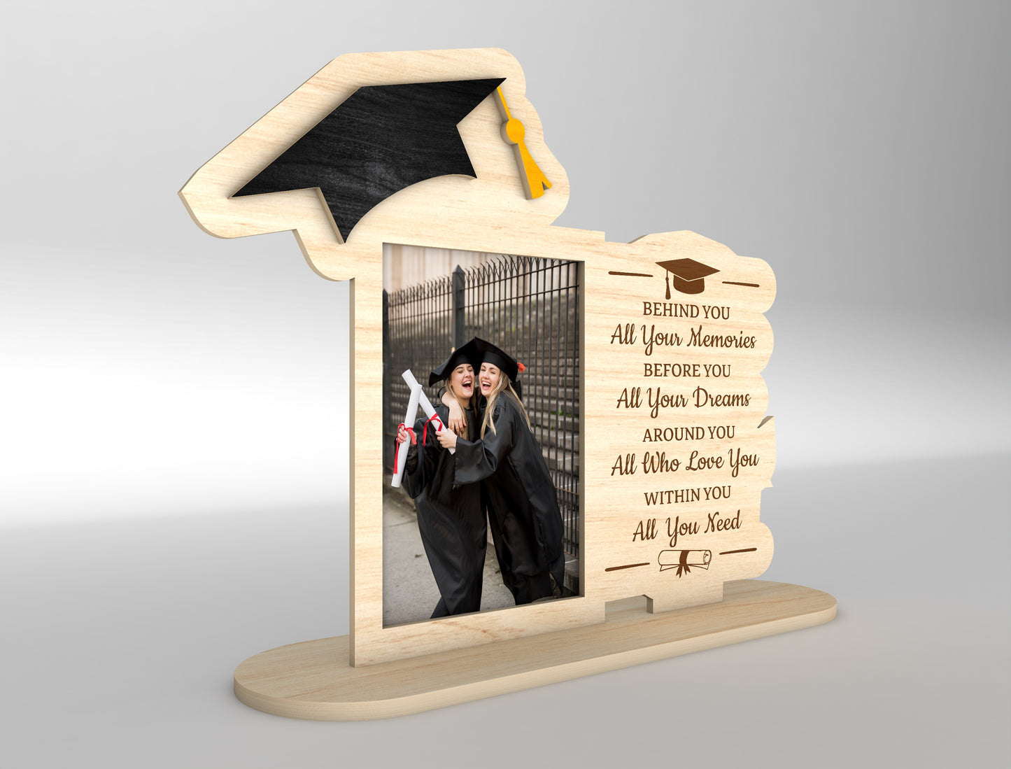 Graduation Photo Frame SVG Laser Cut File for Glowforge and LightBurn