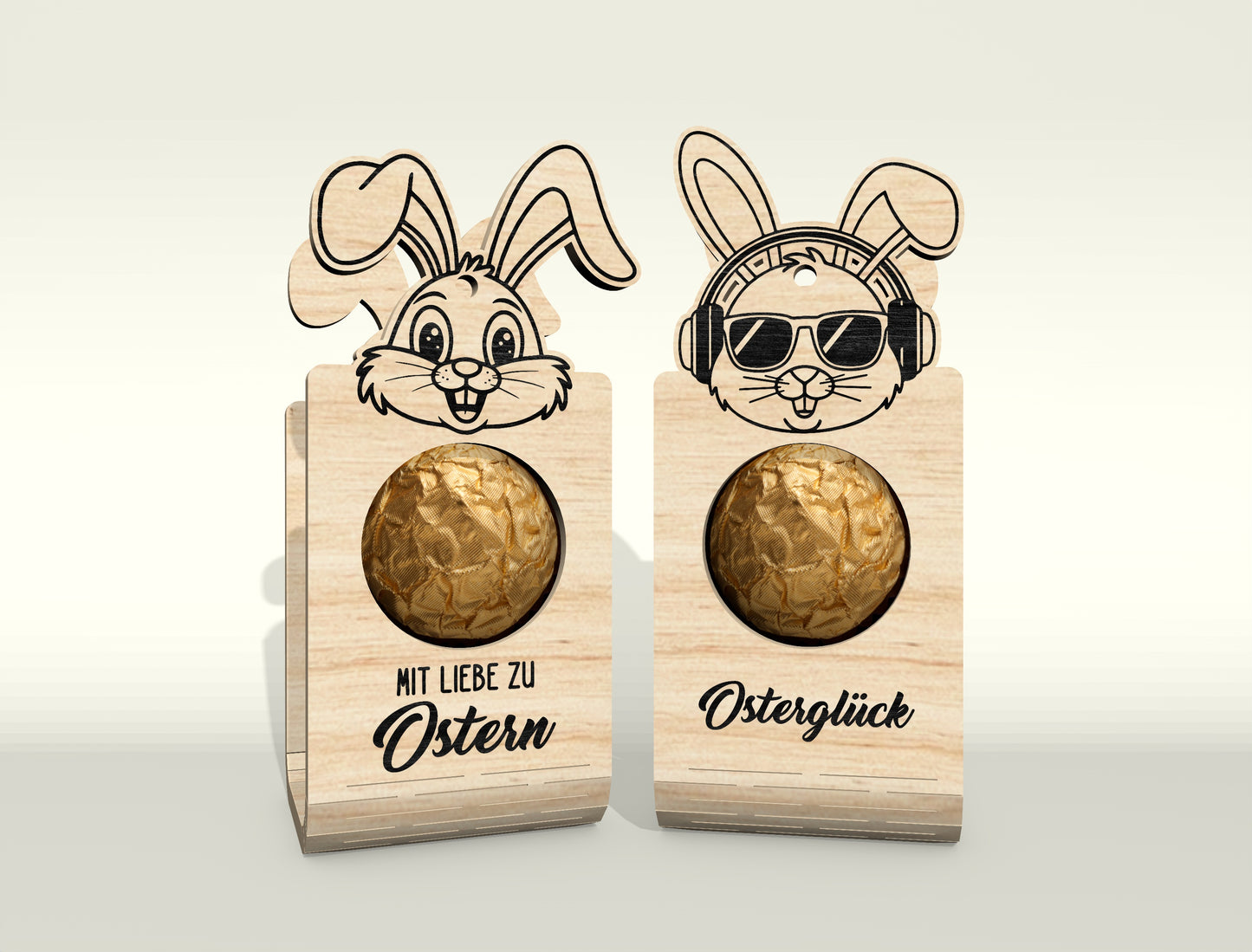 Easter Bunny Chocolate Holder SVG V2 Bundle 25 Designs for LightBurn