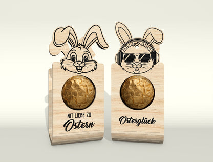Easter Bunny Chocolate Holder SVG V2 Bundle 25 Designs for LightBurn