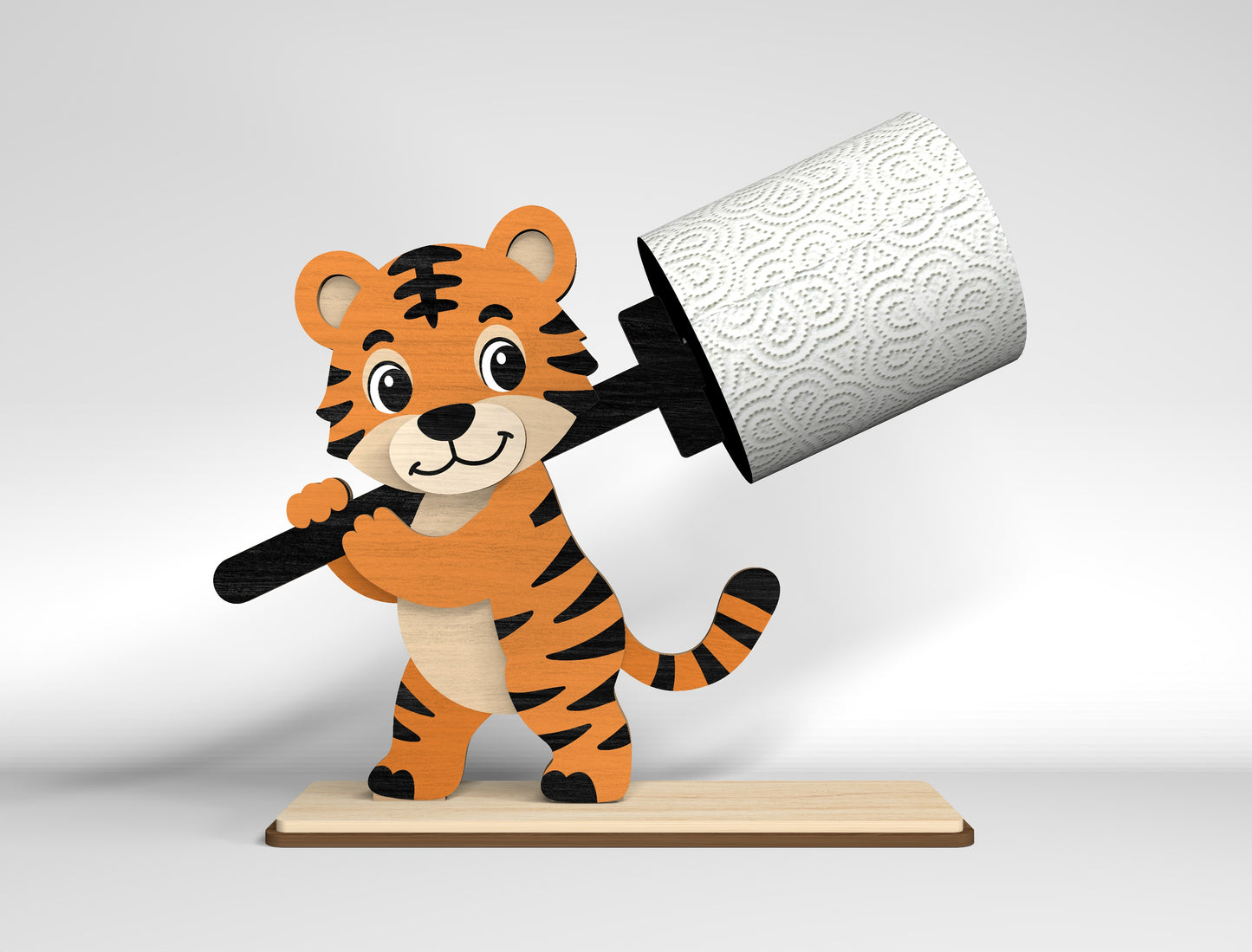 Safari Toilet Roll Holder SVG Bundle for Glowforge and LightBurn