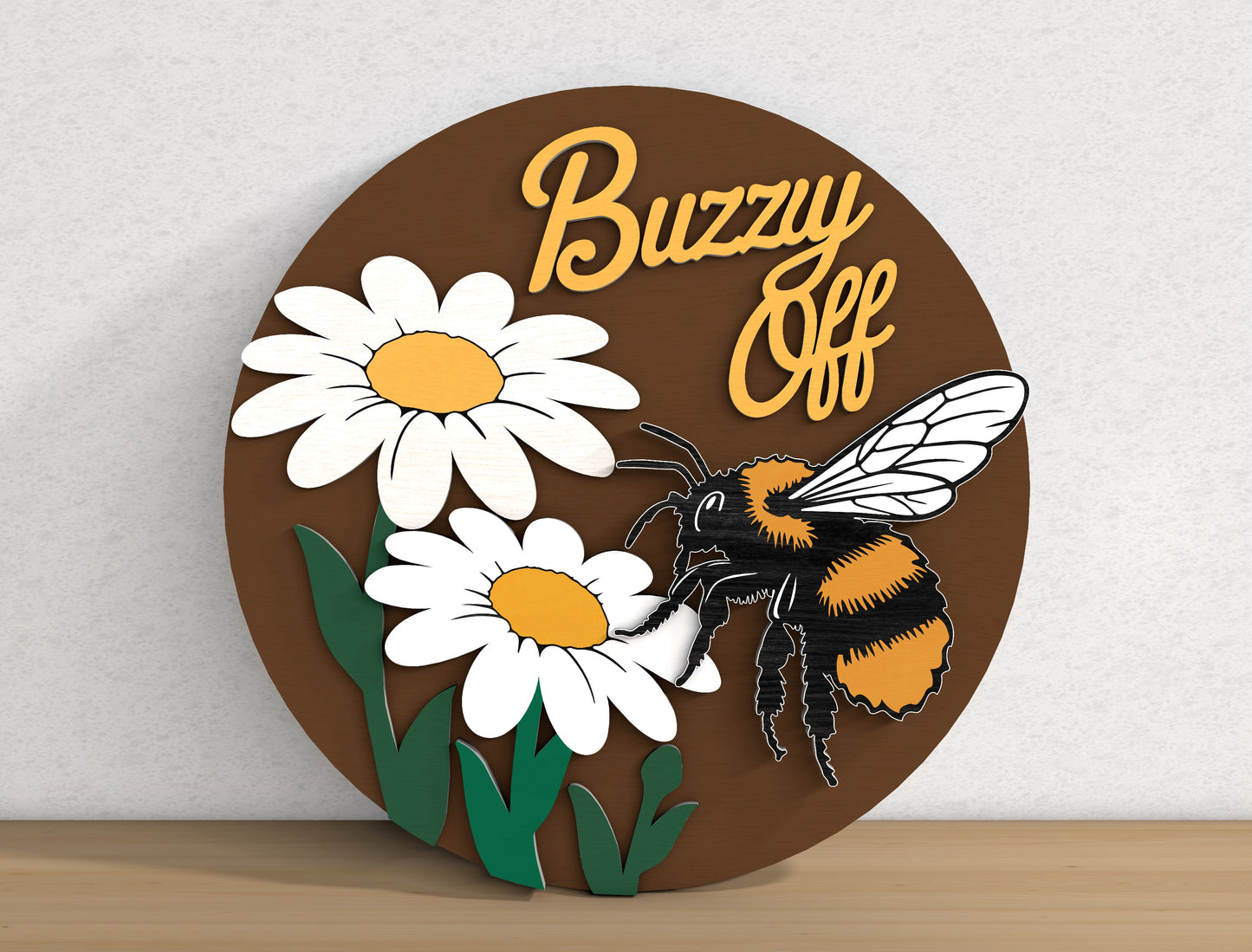 Bee Honeycomb Door Sign SVG Bundle Laser Cut File for Glowforge and xTool
