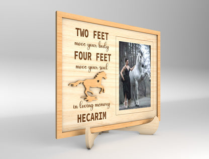 Horse Memorial Tabletop Frame SVG Photo Frame Laser Cut File for LightBurn and xTool