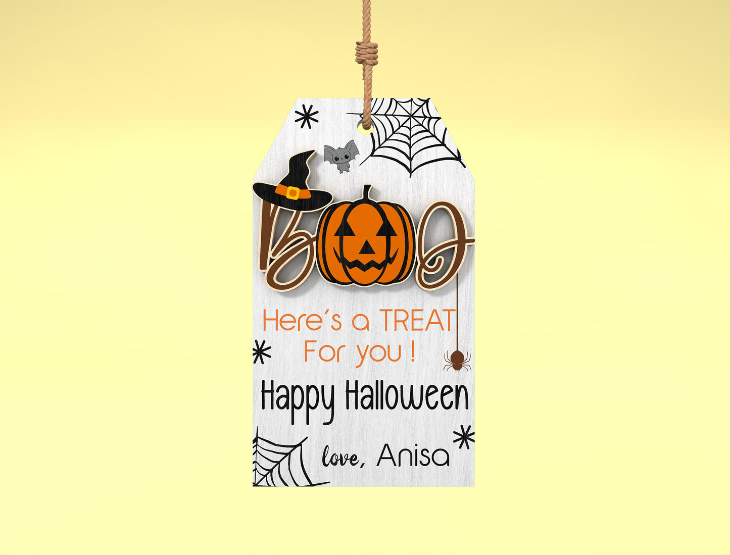Halloween Gift Tag SVG Bundle 5 Designs for Glowforge xTool LightBurn