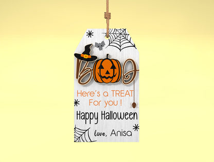 Halloween Gift Tag SVG Bundle 5 Designs for Glowforge xTool LightBurn