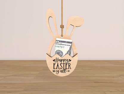 Easter Bunny Money Holder Ornament SVG Bundle for Glowforge and xTool