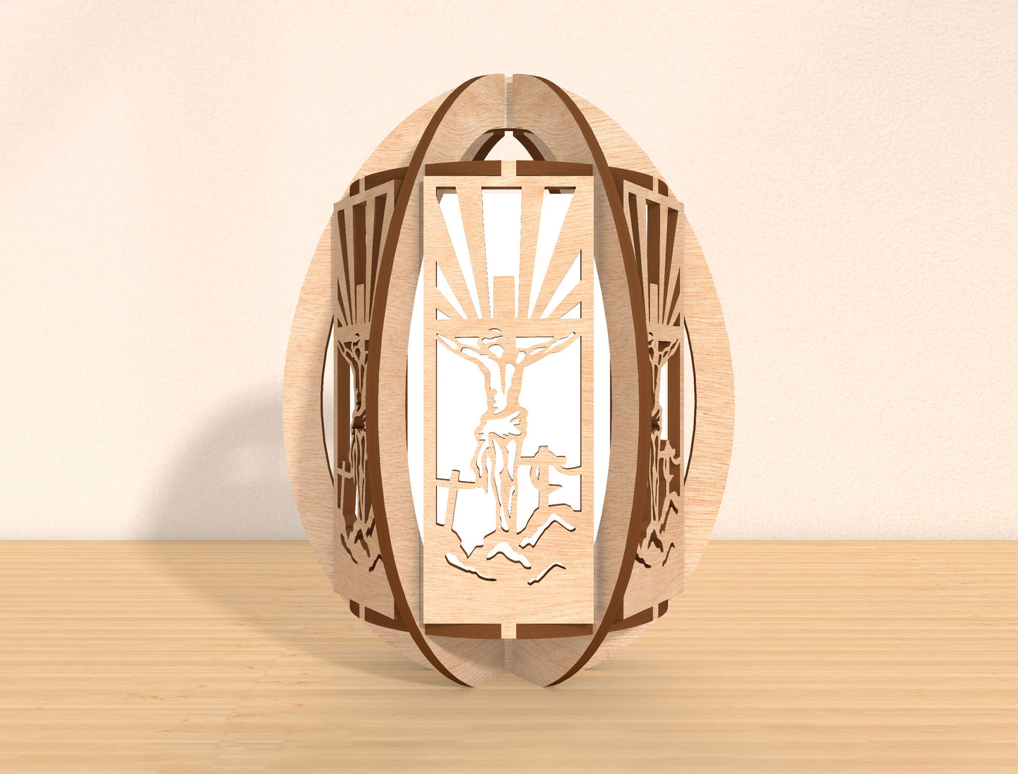 Easter Egg Lantern SVG Bundle Decorative Egg 5 Designs for Glowforge and xTool