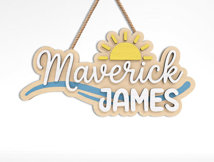 Nursery Name Sign SVG Bundle – Kids Room Decor for Glowforge and xTool