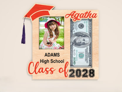 Graduation Money Holder Photo Frame SVG for xTool and Glowforge