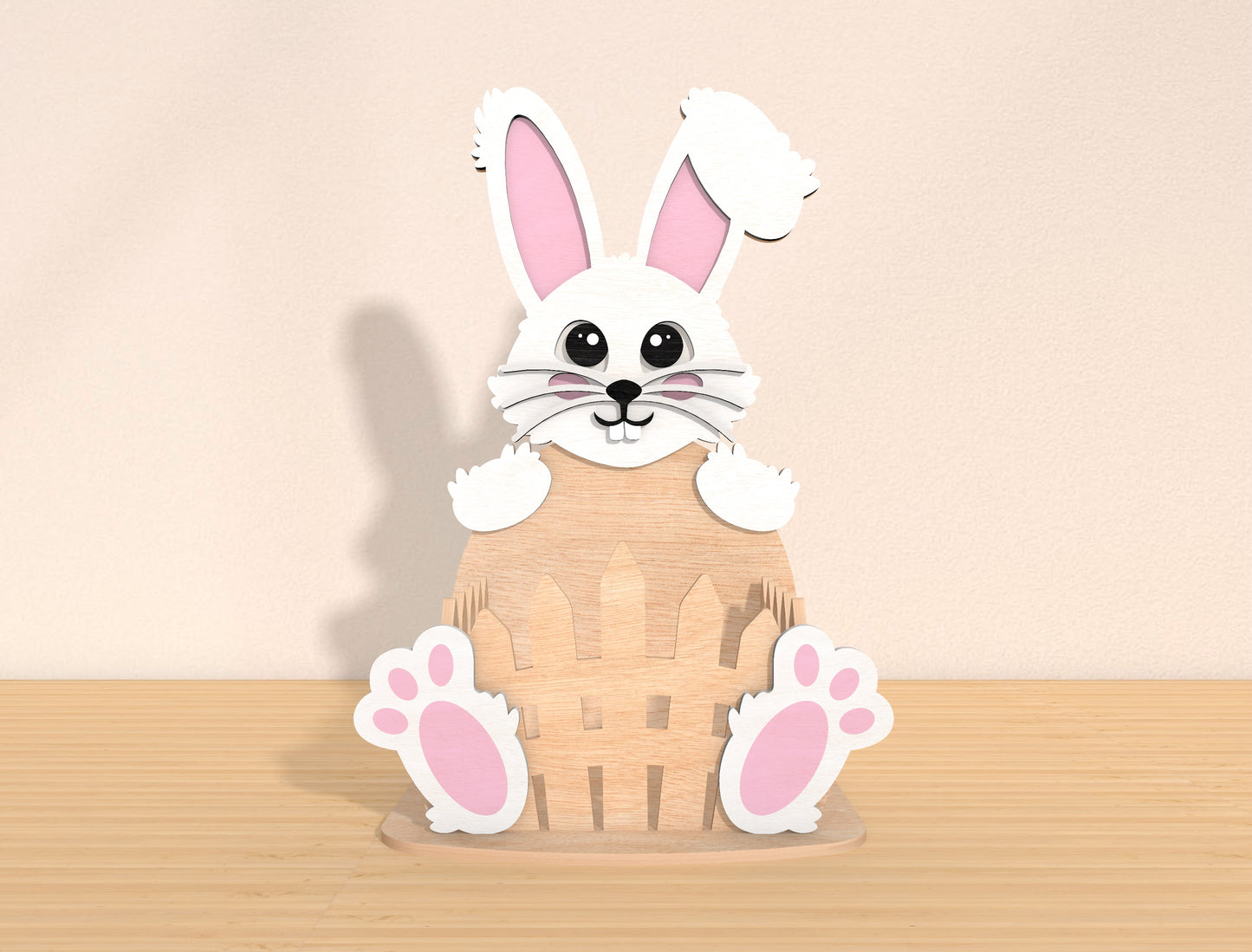 Bunny Basket SVG Bundle Cute Rabbit Egg Holder Easter for LightBurn and xTool