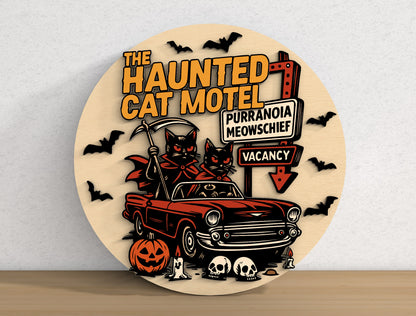 Funny Halloween Door Sign SVG Bundle 9 Designs for LightBurn Glowforge xTool