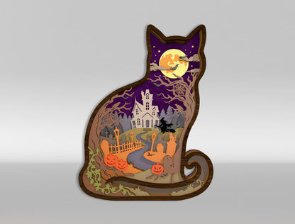 Halloween Haunted House Multilayer SVG Bundle 12 Designs for xTool Glowforge LightBurn