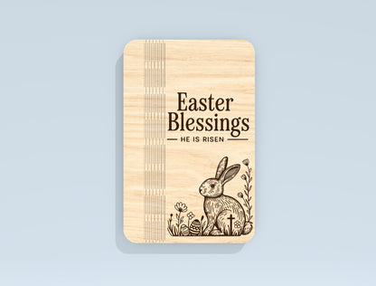 Easter Money Holder & Gift Box Laser Cut File | Religious Bunny SVG | Digital Download | Ready to Cut for Glowforge, xTool, LightBurn, etc.